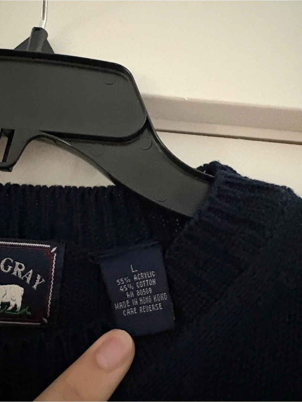 Men’s Navy Blue Crewneck Sweater